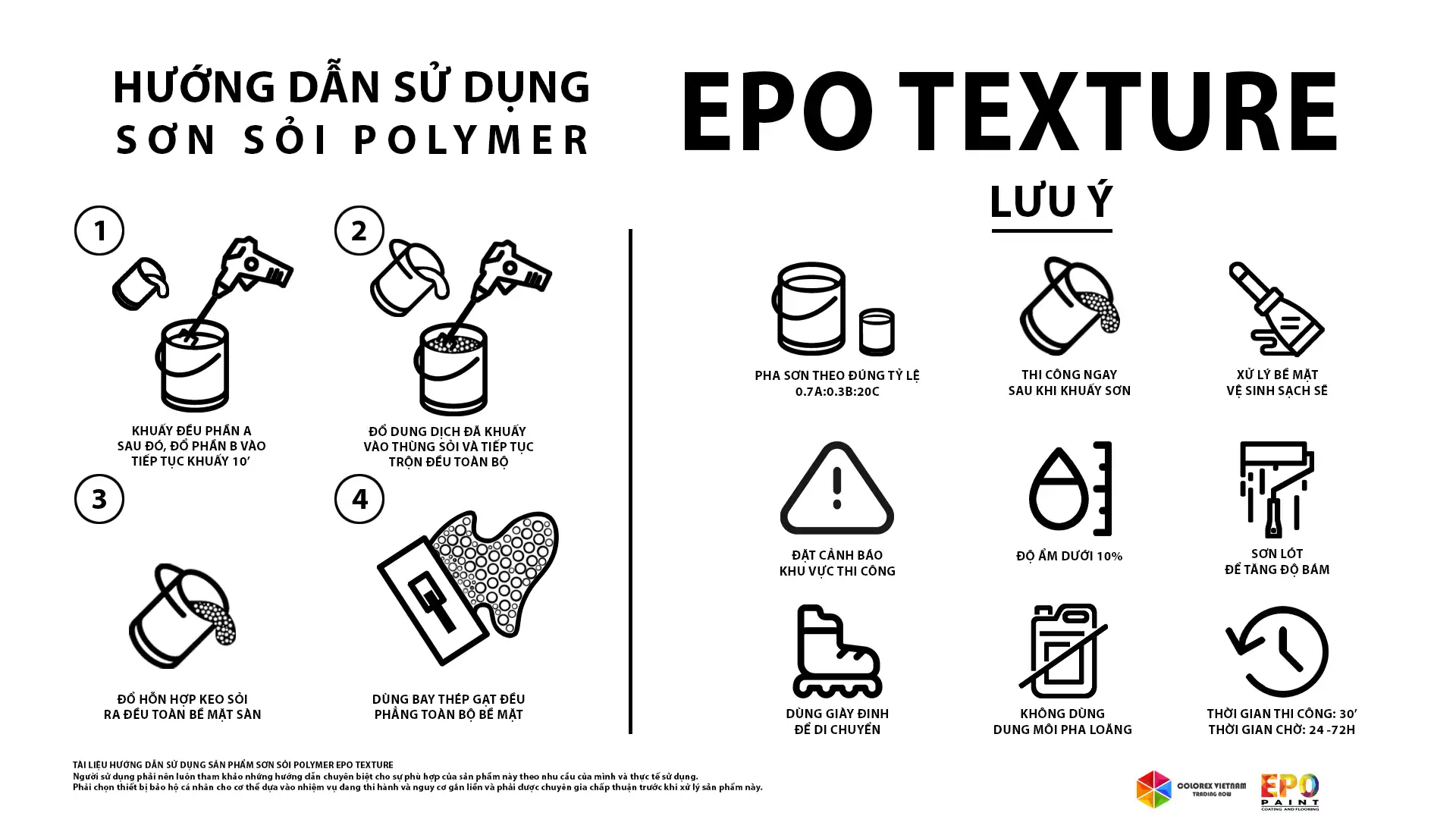  HƯỚNG DẪN THI CÔNG SƠN EPOXY SỎI POLYMER