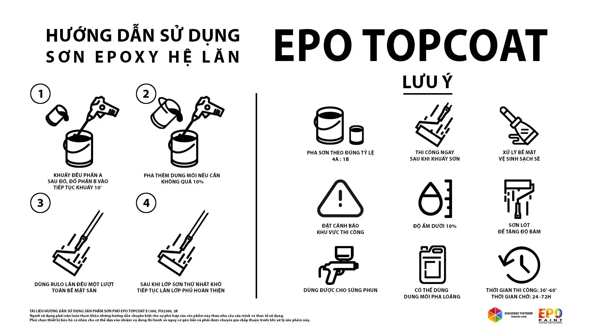  HƯỚNG DẪN THI CÔNG SƠN EPOXY HỆ LĂN