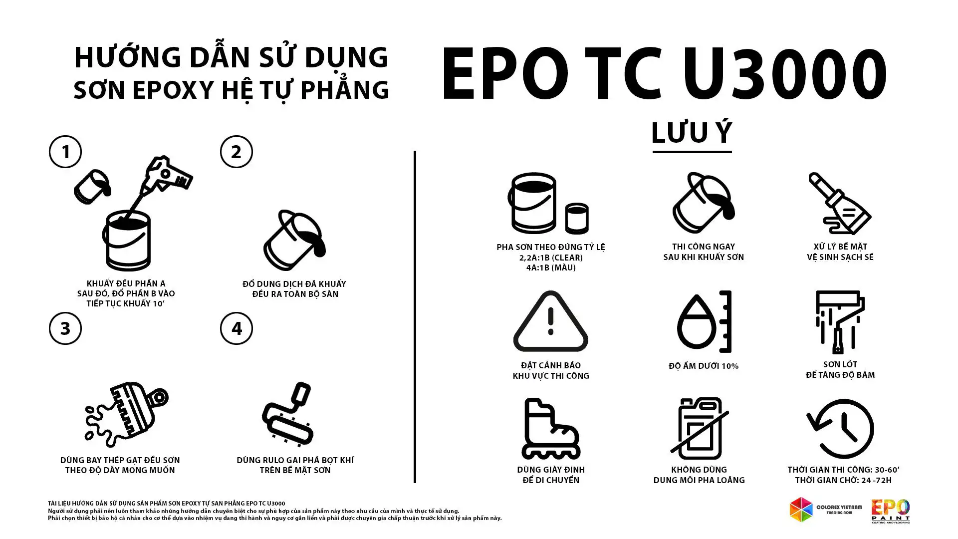  HƯỚNG DẪN THI CÔNG SƠN EPOXY TỰ PHẲNG