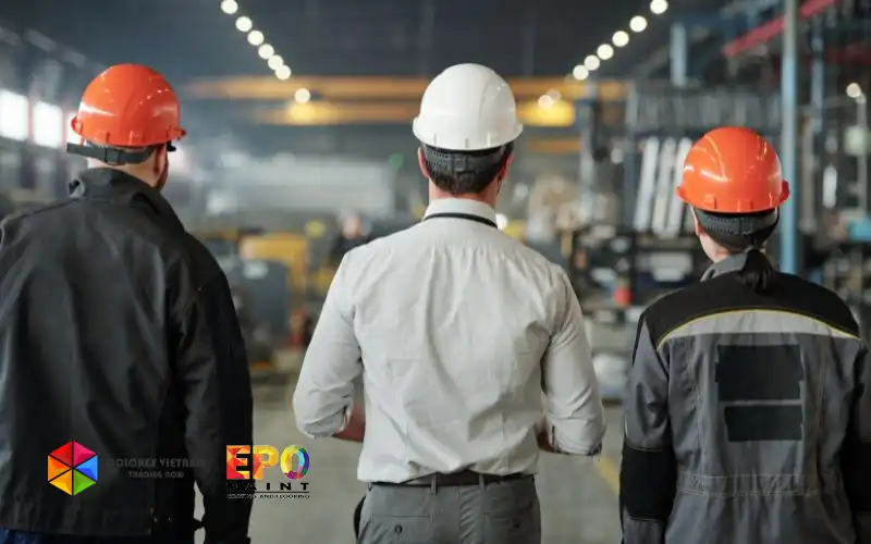 QUY TRÌNH THI CÔNG SƠN NỀN EPOXY NHÀ XƯỞNG ĐẠT CHUẨN