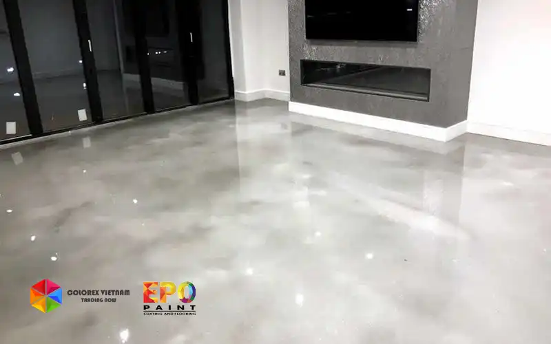 THI CÔNG SÀN EPOXY TRONG SUỐT