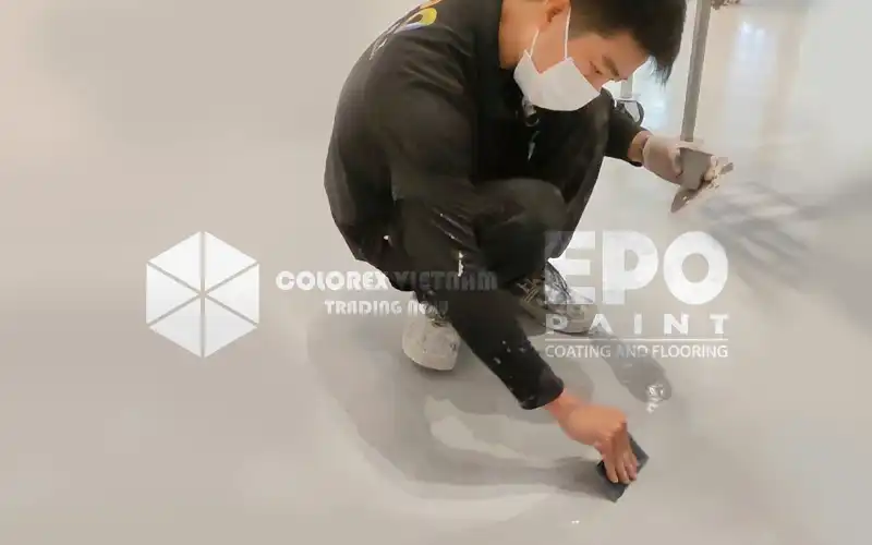 QUY TRÌNH THI CÔNG SƠN SÀN EPOXY GIẢ BÊ TÔNG