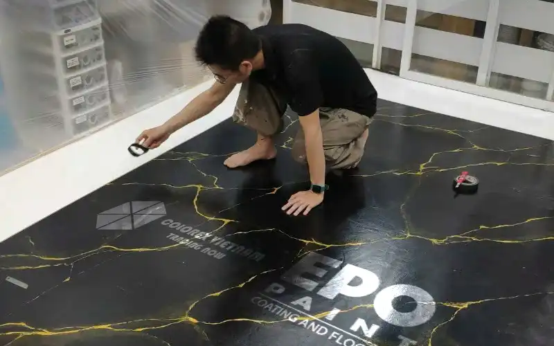 THI CÔNG SƠN SÀN EPOXY HIỆU ỨNG