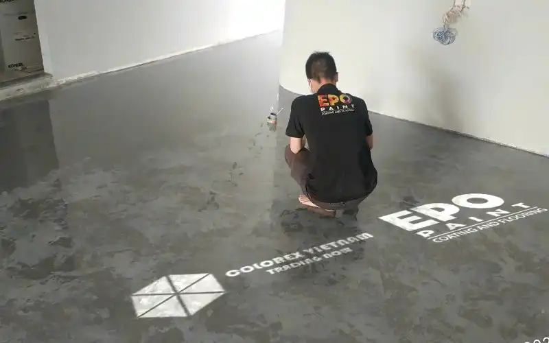 THI CÔNG SƠN SÀN EPOXY HIỆU ỨNG