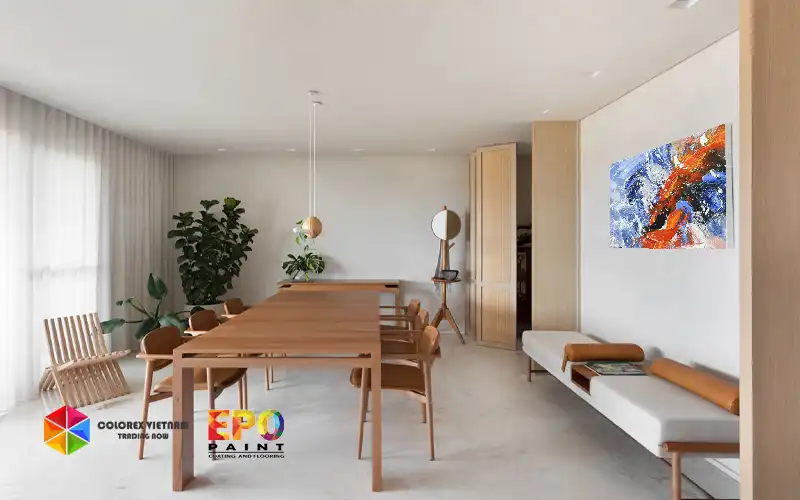 SƠN SÀN MICROCEMENT CHO KHÔNG GIAN TRIỂN LÃM