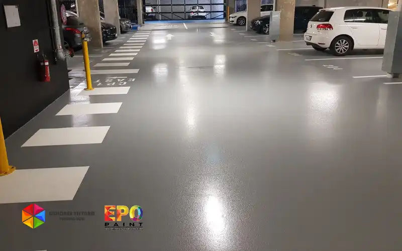 DỊCH VỤ THI CÔNG SÀN EPOXY CÔNG NGHIỆP CHO NHÀ XE