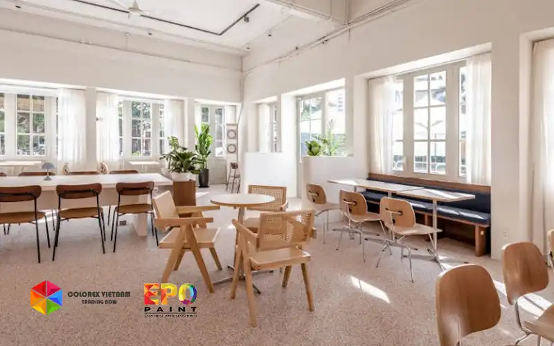 DỊCH VỤ THI CÔNG SƠN EPOXY HIỆU ỨNG CHO COFFEE SHOP