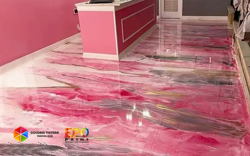 DỊCH VỤ THI CÔNG SƠN EPOXY HIỆU ỨNG CHO SHOP HOUSE