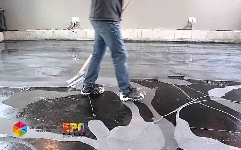 DỊCH VỤ THI CÔNG SƠN EPOXY HIỆU ỨNG CHO SHOP HOUSE