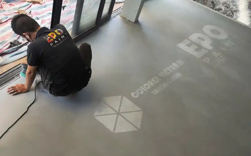 sàn epoxy giả bê tông