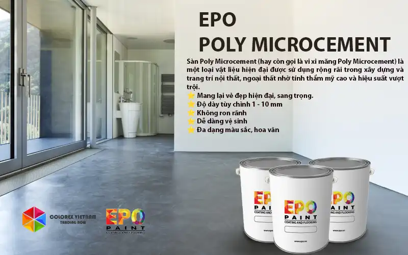 Cung Cấp Sơn Sàn Poly Microcement Chính Hãng Chất Lượng Giá Tốt