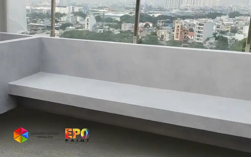 Không gian hiện đại sử dụng sơn epoxy