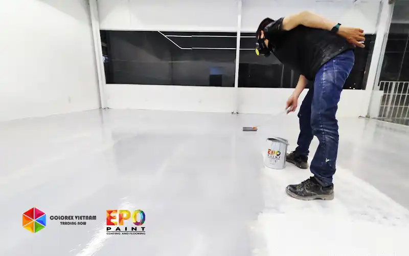 Thi Công Sơn Epoxy Hệ Lăn