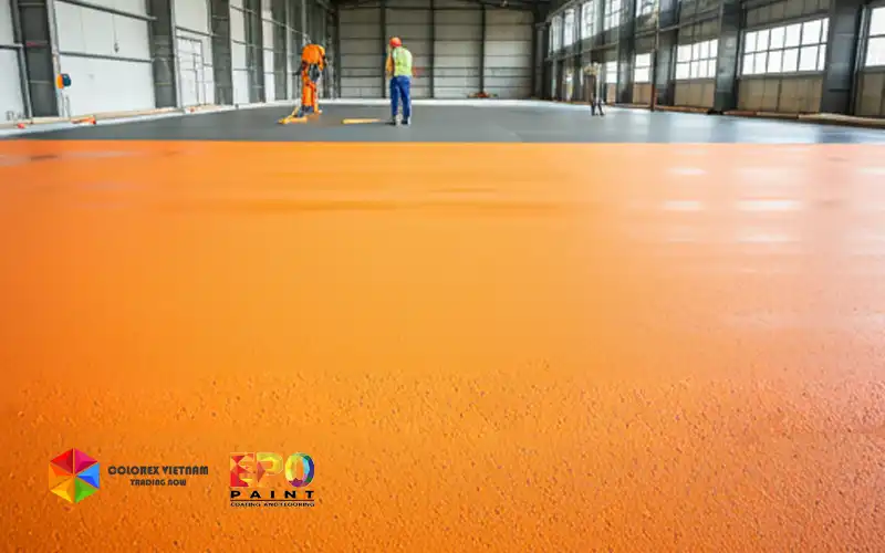 CÁCH THỨC THI CÔNG SÀN EPOXY CHỐNG TRƯỢT