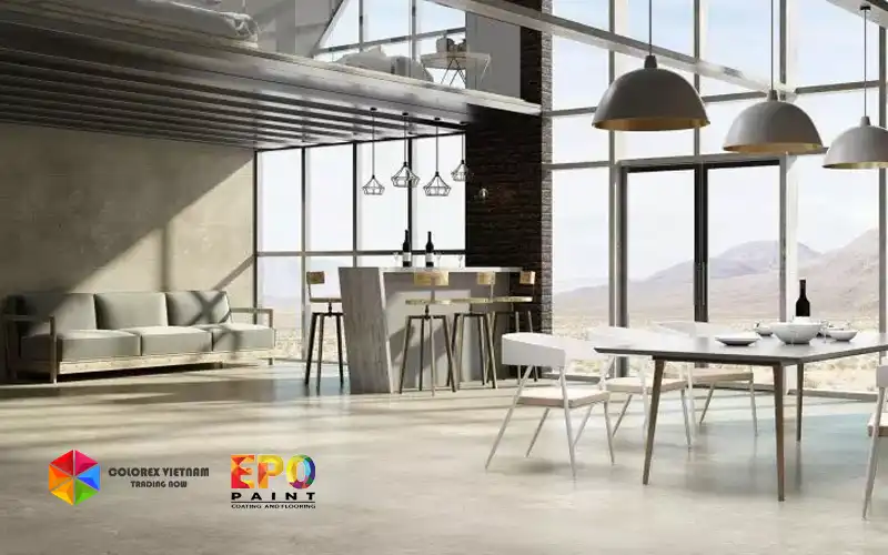 Sàn Poly Microcement Trong Không Gian Kiến Trúc Đương Đại
