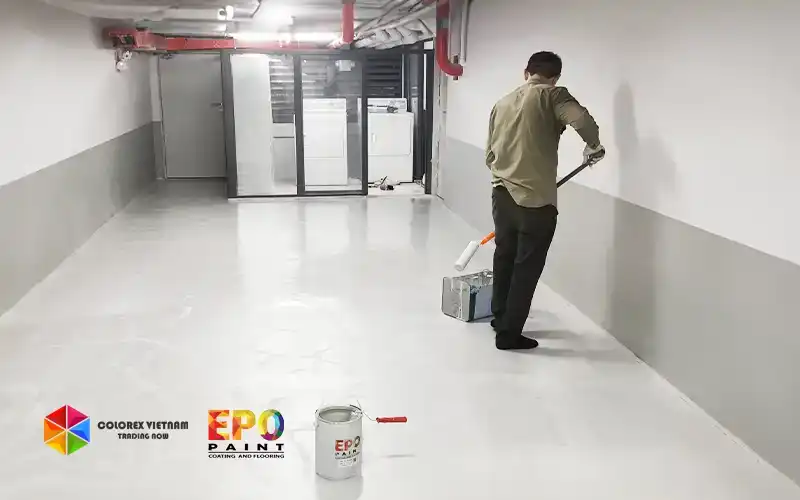 thi công sơn chống trượt