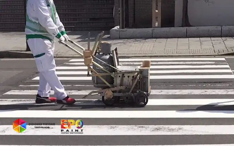 sơn kẻ vạch nhiệt dẻo