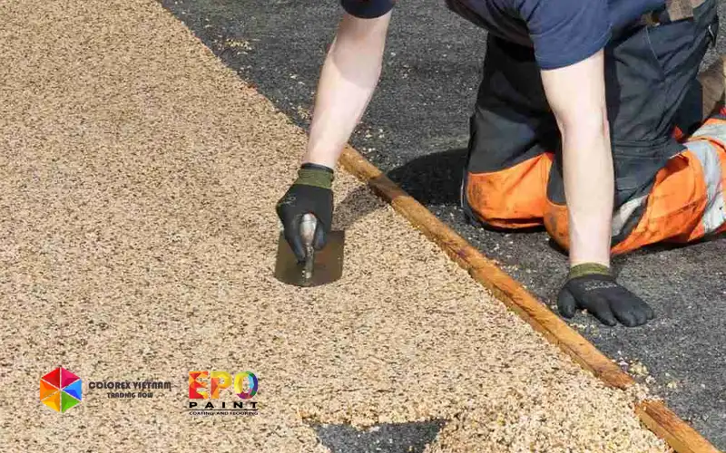 Thi Công Sàn Epoxy Hiệu Ứng Sỏi