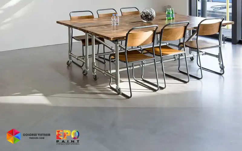 Sàn Epoxy Hiệu ứng bê tông