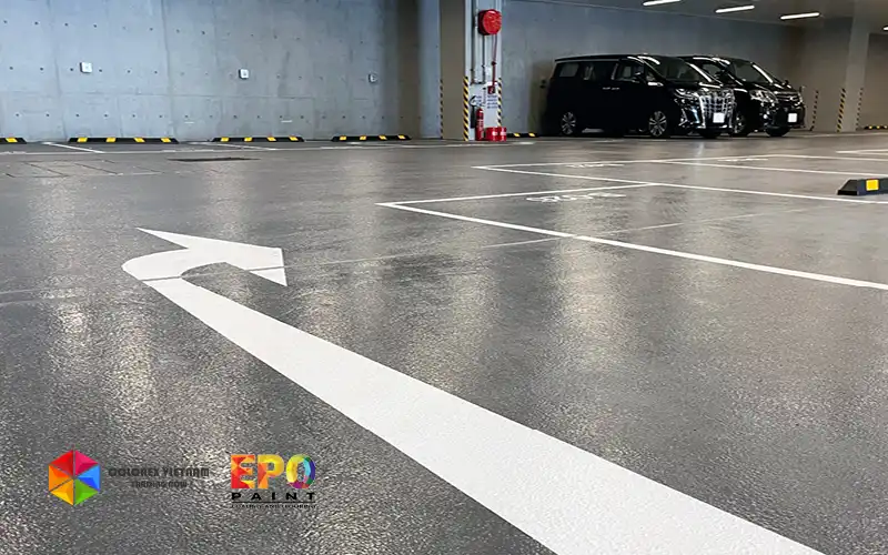 Thi Công Sơn Chống Trượt Nhà Xe