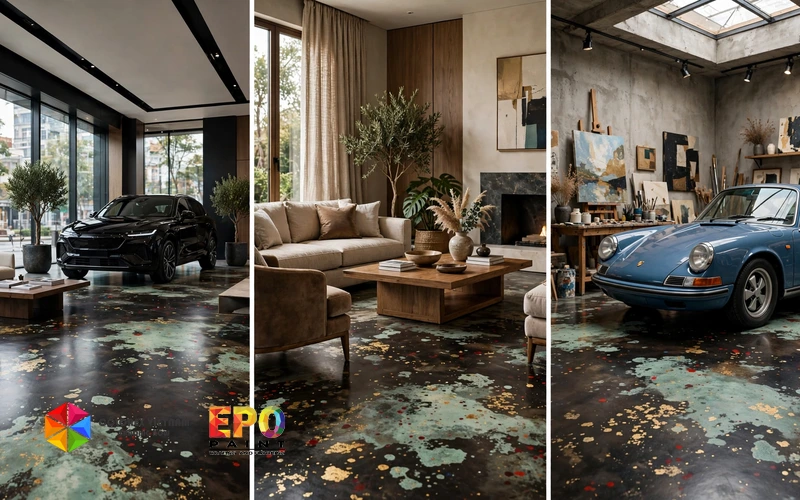 Thi Công Sơn Epoxy Hiệu Ứng Sơn Mài