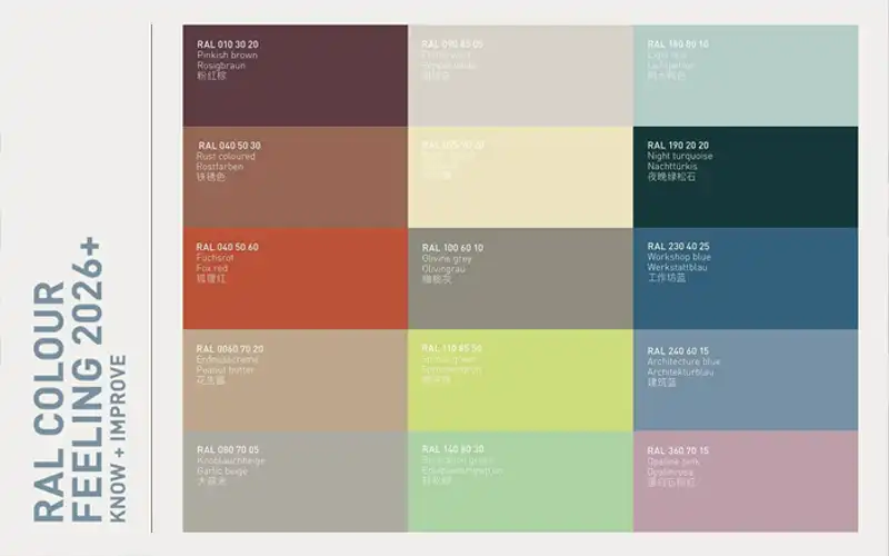 màu RAL trending